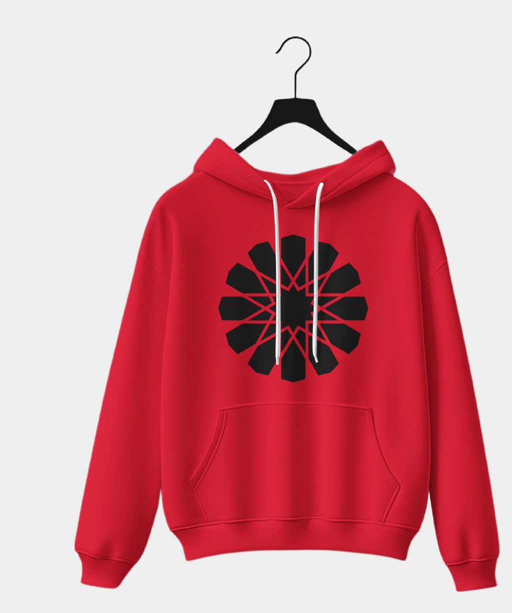 Hoodie Unic – Design Premium - Rouge Maroc