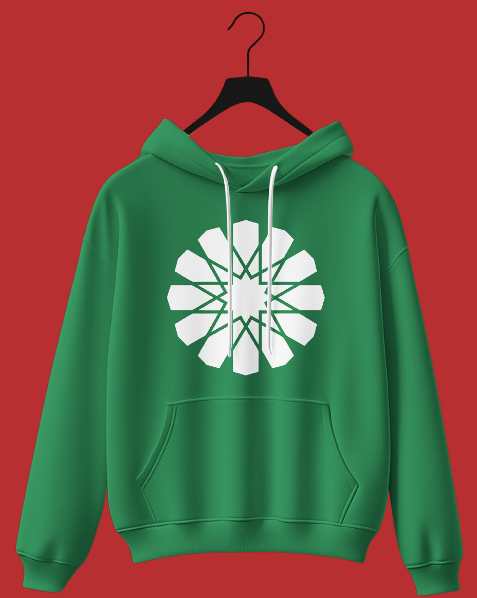 Hoodie Unic – Design Premium - Vert Maroc